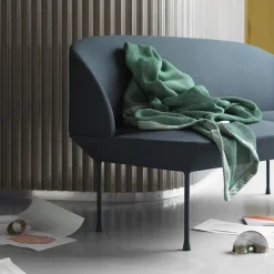 Canapé 3 places gris foncé Oslo - Muuto