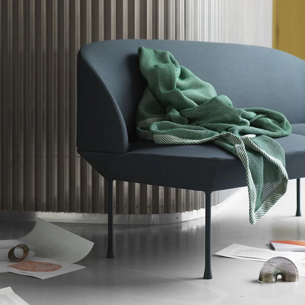Canapé 3 places gris foncé Oslo - Muuto