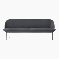 Canapé 3 places gris foncé Oslo - Muuto
