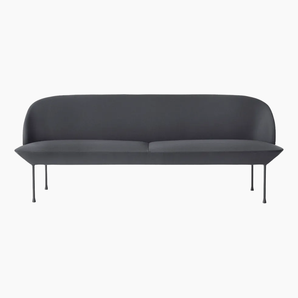 Canapé 3 places gris foncé Oslo - Muuto