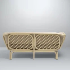 Canapé rotin en tissu beige brema 190cm Bôa Simple - ORCHID EDITION