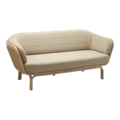 Canapé rotin et cannage beige brema 190cm Bôa - ORCHID EDITION