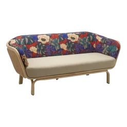 Canapé rotin et cannage idris et beige 190cm Bôa - ORCHID EDITION