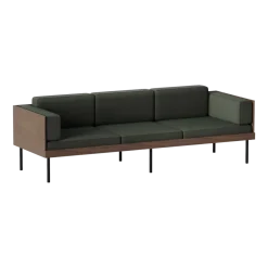 Canapé vert sablé en bois Cut - Kann Design