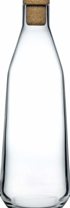 Carafe d'eau transparente avec bouchon de liège Rhythm - Nude Glass