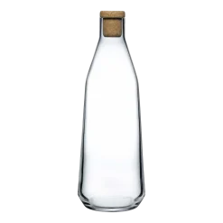 Carafe d'eau transparente avec bouchon de liège Rhythm - Nude Glass