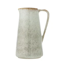 Carafe en grès beige avec motif moucheté 13x24cm Fleur - Bloomingville