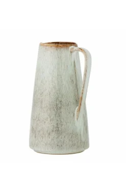 Carafe en grès beige avec motif moucheté 13x24cm Fleur - Bloomingville