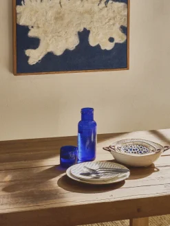 Carafe en verre bleu 8,5x24,5cm Vico - Pomax