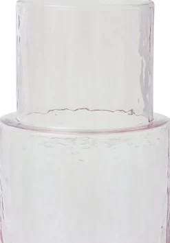 Carafe en verre blush 18cm Tube - HKLIVING