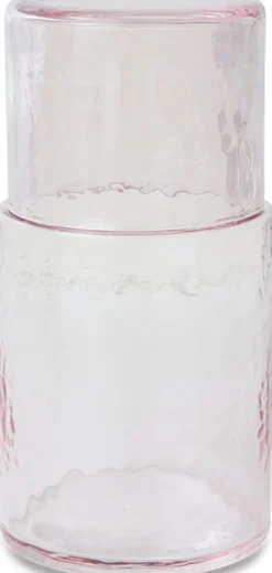 Carafe en verre blush 18cm Tube - HKLIVING