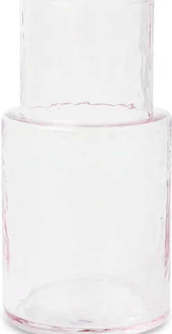 Carafe en verre blush 18cm Tube - HKLIVING