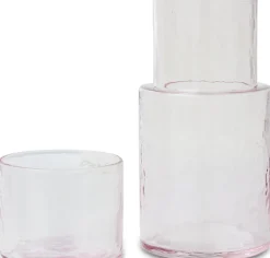 Carafe en verre blush 18cm Tube - HKLIVING
