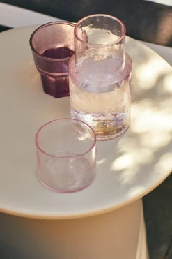Carafe en verre blush 18cm Tube - HKLIVING