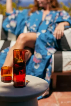 Carafe en verre orange Sunlit Amber - HKLIVING