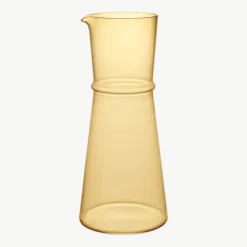 Carafe en verre recyclé jaune 11x25cm Boya - Ferm living