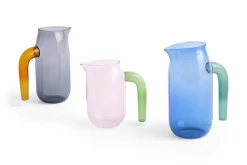 Carafe en verre rose et vert 10 x 10 x 16 cm Jug - HAY