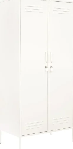 Casier en acier blanc craie 85x50x183cm The Twinny - Mustard Made