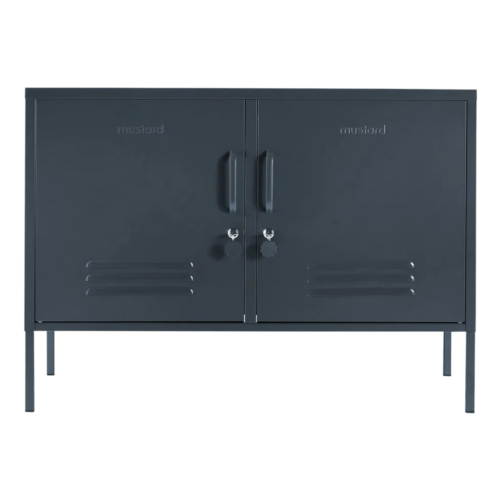 Casier en acier gris ardoise 40x100x72cm The Lowdown - Mustard Made