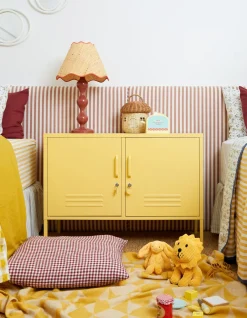 Casier en acier jaune beurre 40x100x72cm The Lowdown - Mustard Made