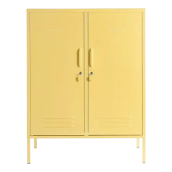 Casier en acier jaune beurre 85x40x111cm The Midi - Mustard Made