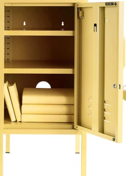 Casier en acier jaune beurre 35x46x72cm The Shorty - Mustard Made