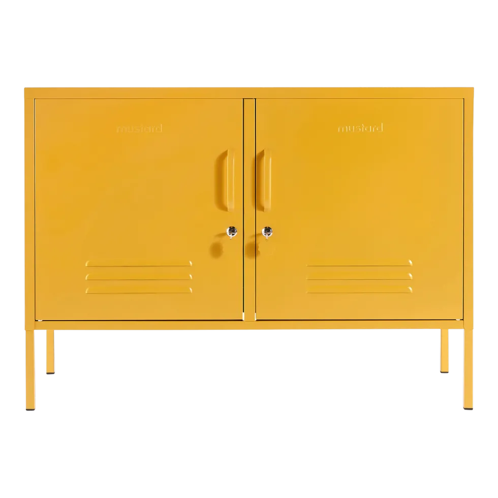 Casier en acier jaune moutarde 40x100x72cm The Lowdown - Mustard Made