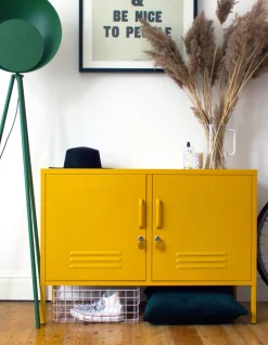 Casier en acier jaune moutarde 40x100x72cm The Lowdown - Mustard Made