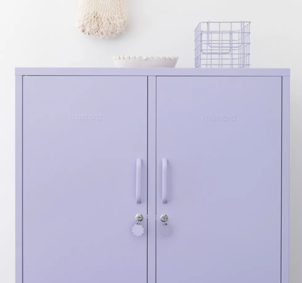 Casier en acier lilas 85x40x111cm The Midi - Mustard Made