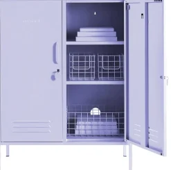 Casier en acier lilas 85x40x111cm The Midi - Mustard Made