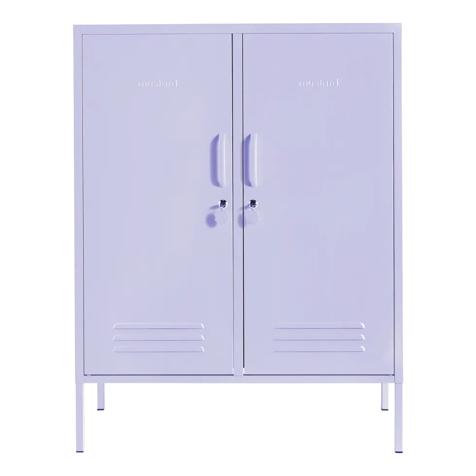 Casier en acier lilas 85x40x111cm The Midi - Mustard Made