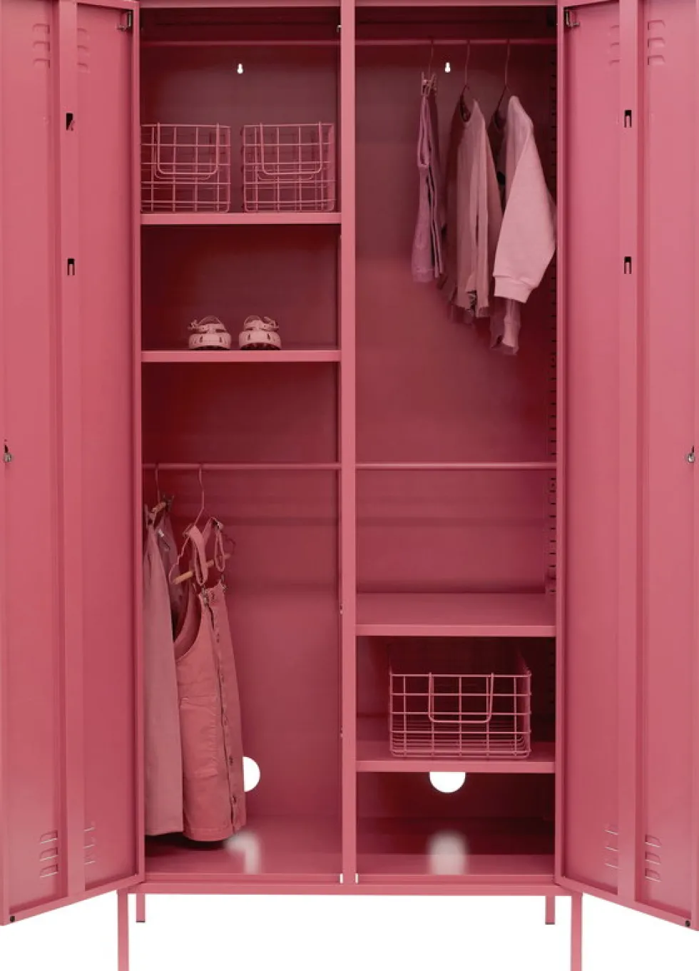Casier en acier rose baie 85x50x183cm The Twinny - Mustard Made