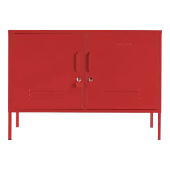 Casier en acier rouge coquelicot 40x100x72cm The Lowdown - Mustard Made