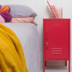Casier en acier rouge coquelicot 35x46x72cm The Shorty - Mustard Made