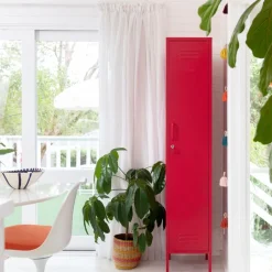 Casier en acier rouge coquelicot 35x46x183cm The Skinny - Mustard Made