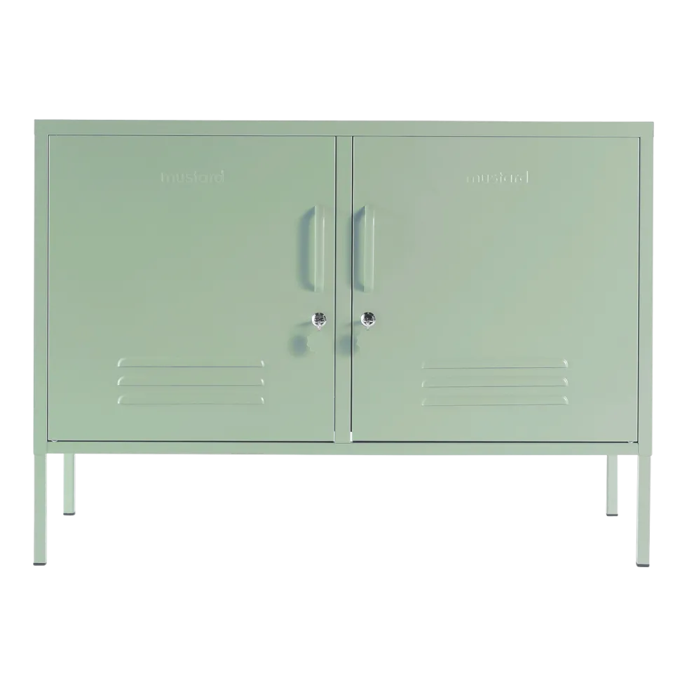 Casier en acier vert sauge 40x100x72cm The Lowdown - Mustard Made