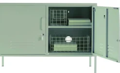 Casier en acier vert sauge 40x100x72cm The Lowdown - Mustard Made