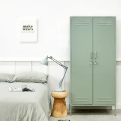 Casier en acier vert sauge 85x50x183cm The Twinny - Mustard Made