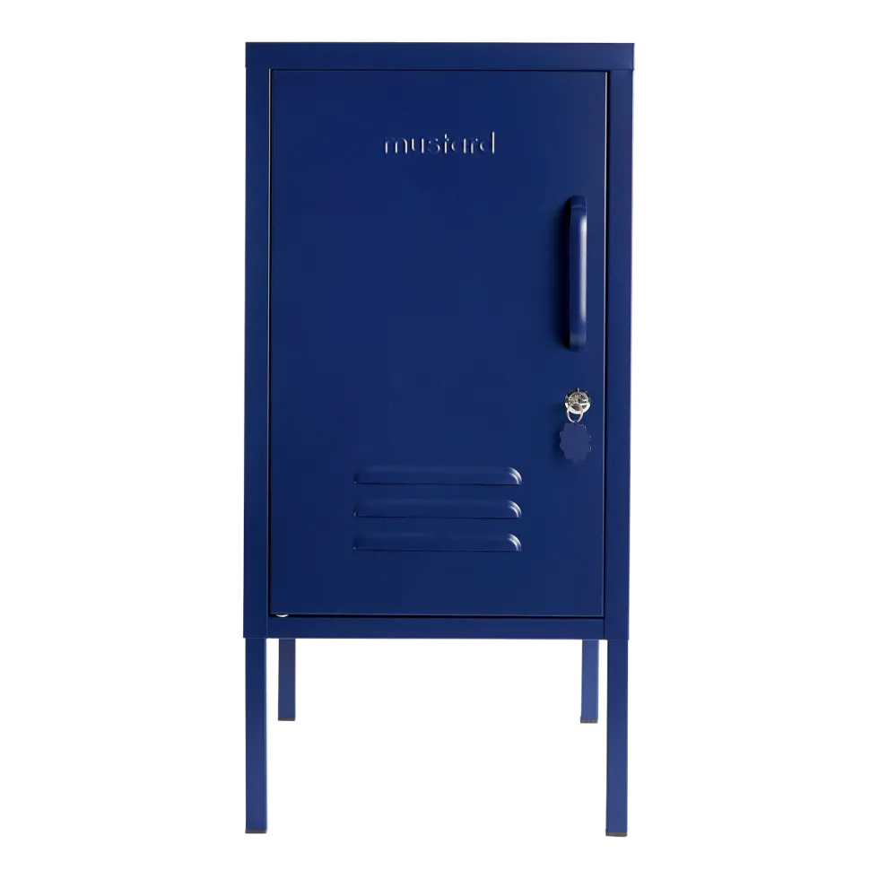 Casier gauche en acier bleu marine 35x46x72cm The Shorty - Mustard Made