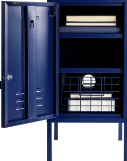 Casier gauche en acier bleu marine 35x46x72cm The Shorty - Mustard Made