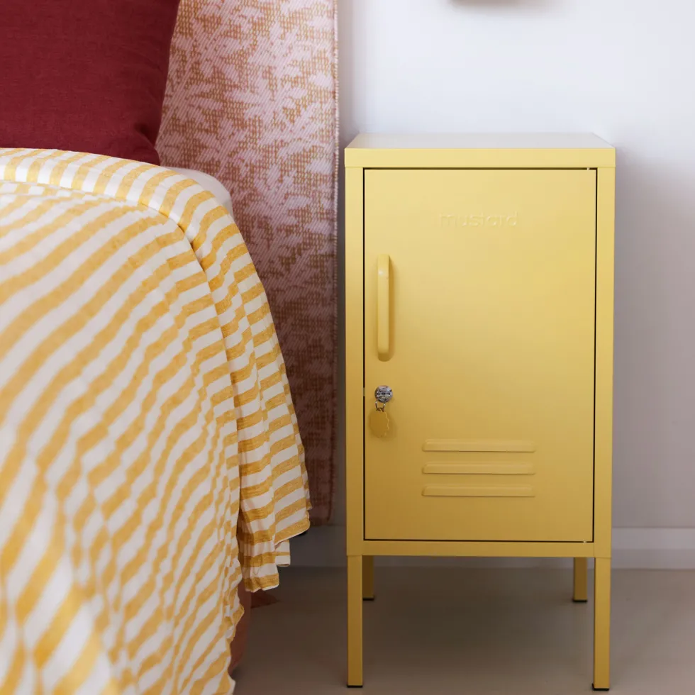 Casier gauche en acier jaune beurre 35x46x72cm The Shorty - Mustard Made