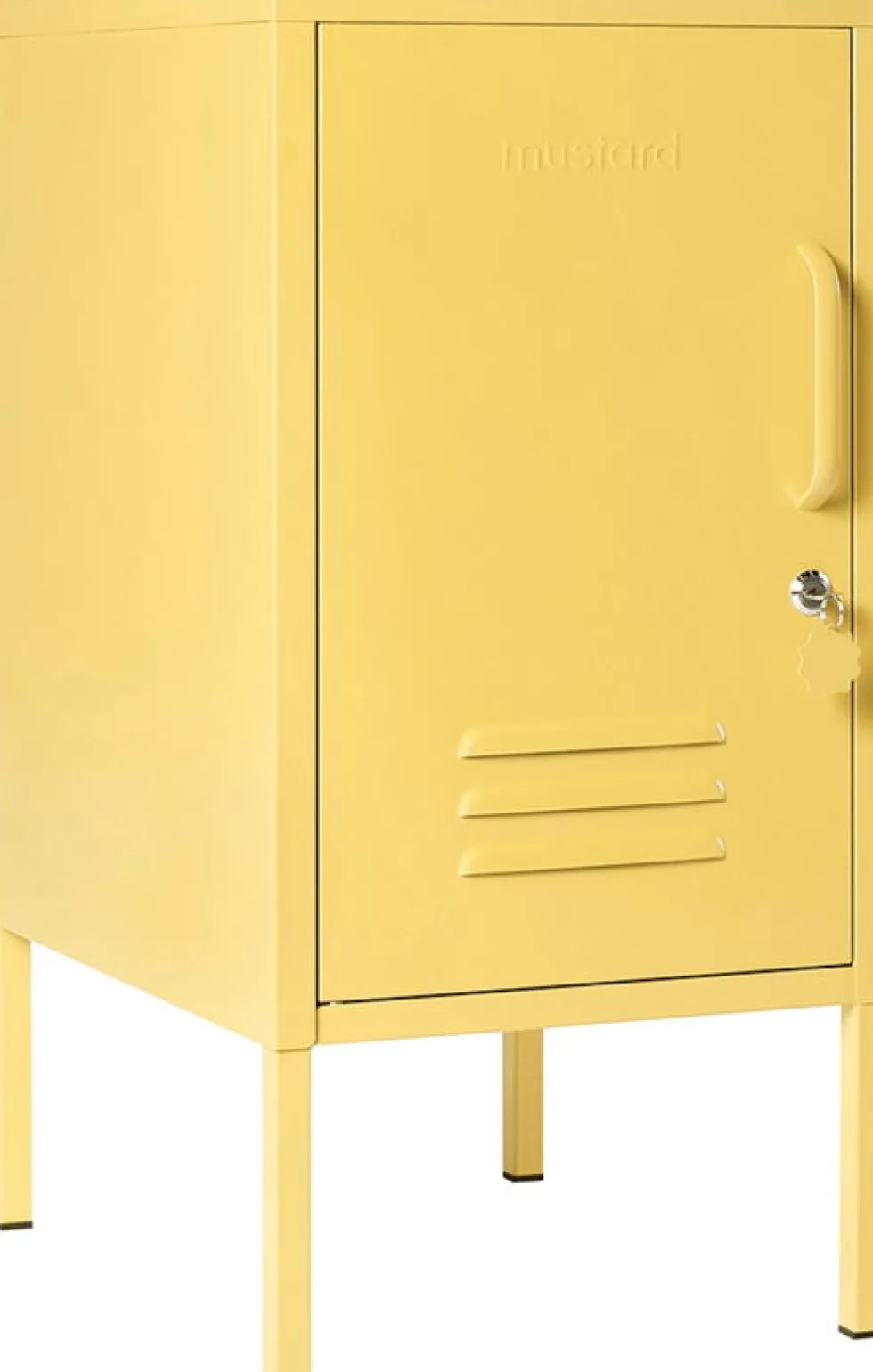 Casier gauche en acier jaune beurre 35x46x72cm The Shorty - Mustard Made