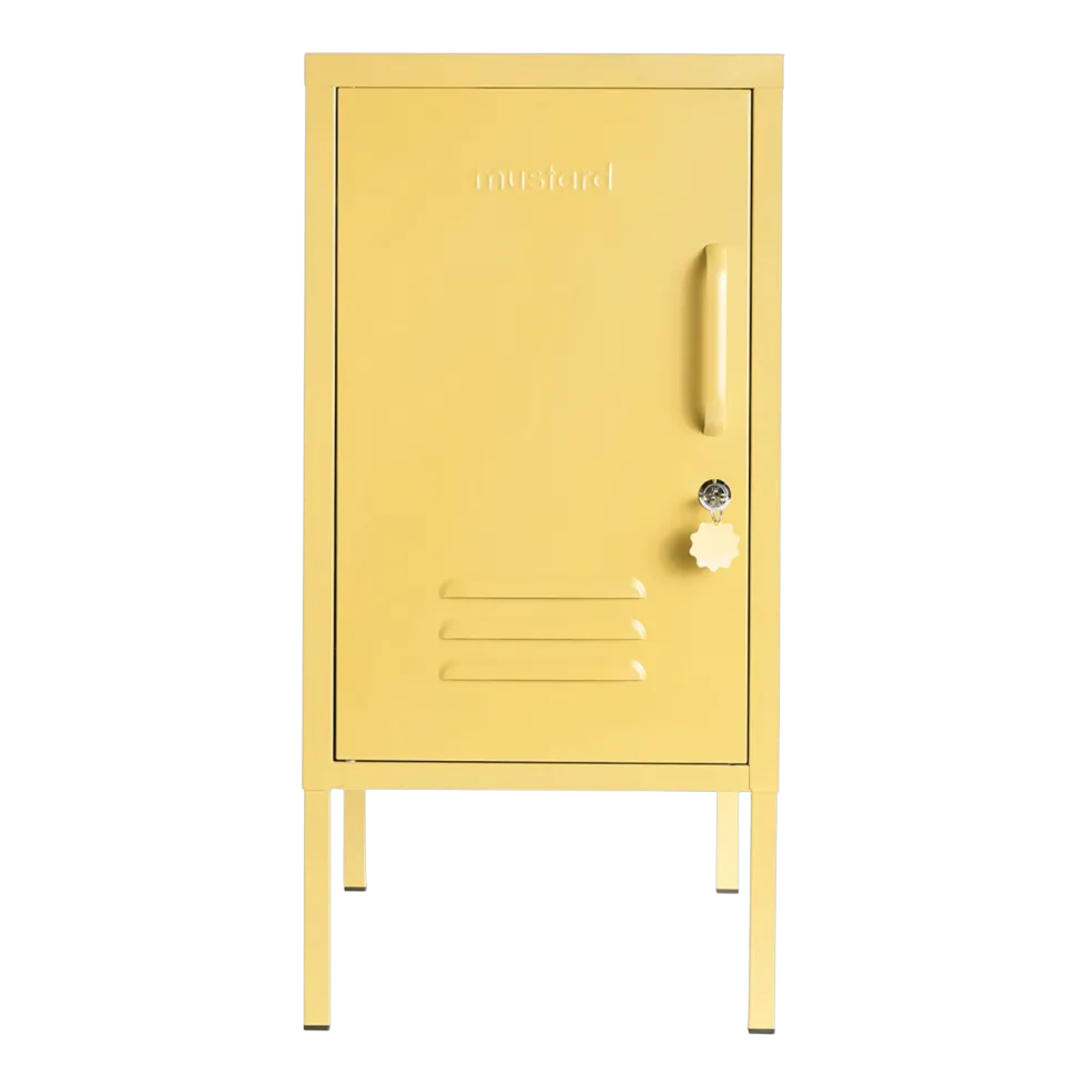 Casier gauche en acier jaune beurre 35x46x72cm The Shorty - Mustard Made