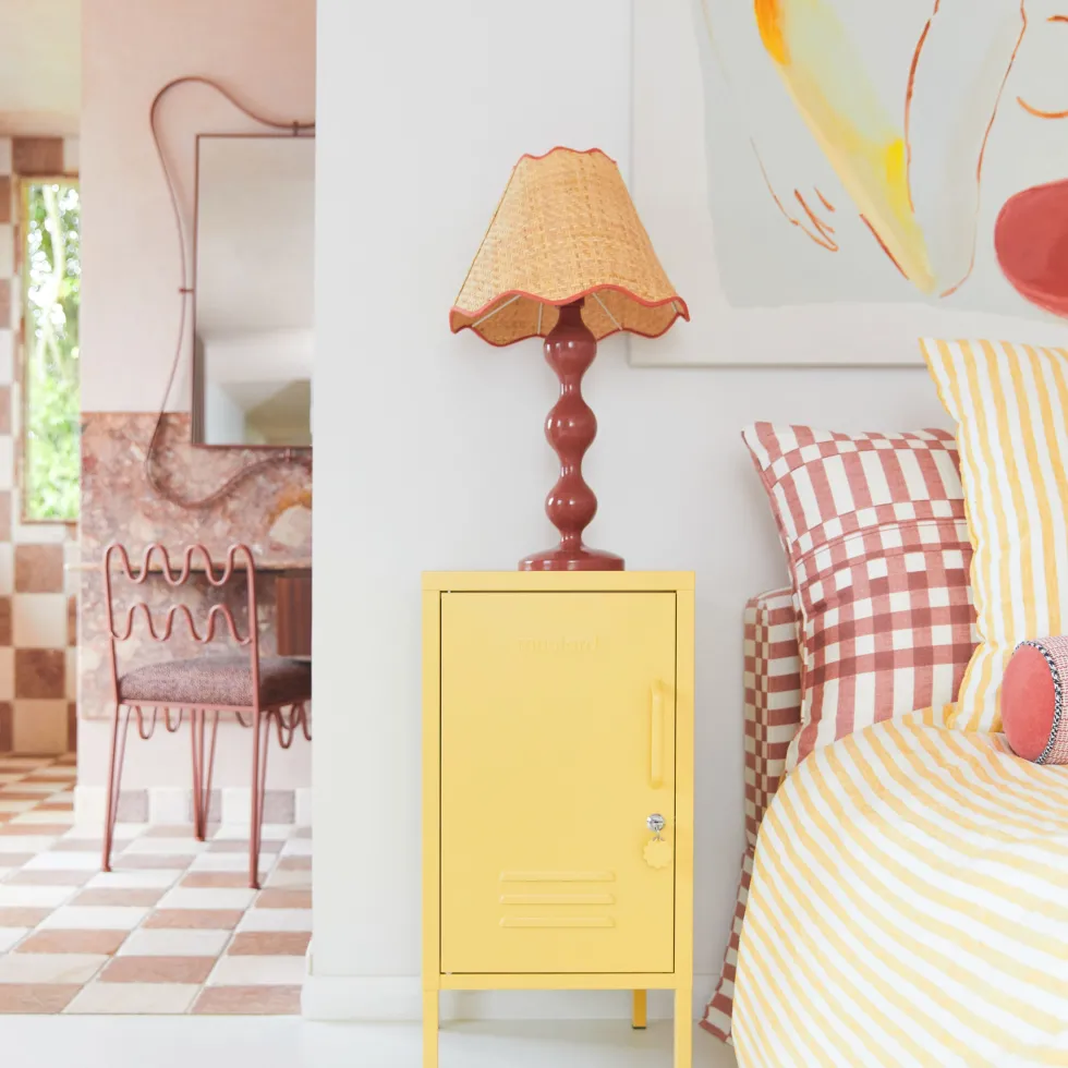 Casier gauche en acier jaune beurre 35x46x72cm The Shorty - Mustard Made