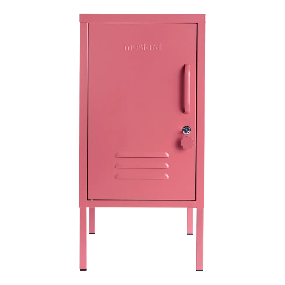 Casier gauche en acier rose baie 35x46x72cm The Shorty - Mustard Made