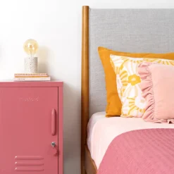 Casier gauche en acier rose baie 35x46x72cm The Shorty - Mustard Made