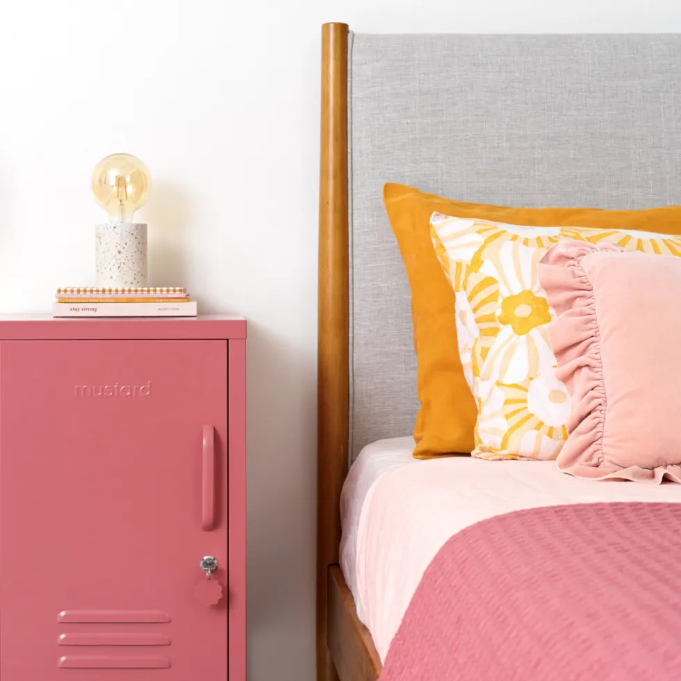 Casier gauche en acier rose baie 35x46x72cm The Shorty - Mustard Made