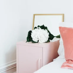 Casier gauche en acier rose blush 35x46x72cm The Shorty - Mustard Made