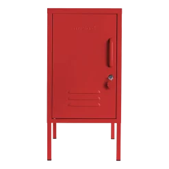 Casier gauche en acier rouge coquelicot 35x46x72cm The Shorty - Mustard Made