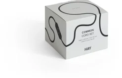 Câble en tissu noir doux avec interrupteur 240cm Common Cord Set - Hay